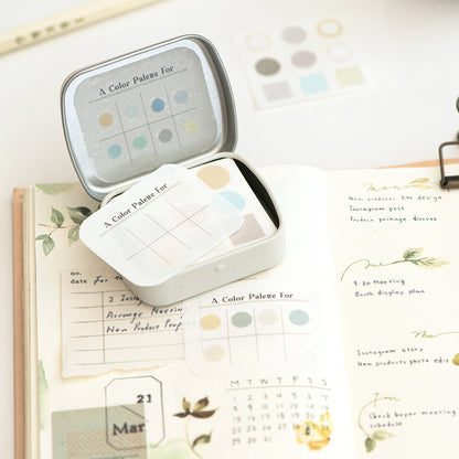 MU Mini Tin Palette Stickers - No.04