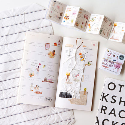 MU Die-Cut Washi Book - Verses of Life