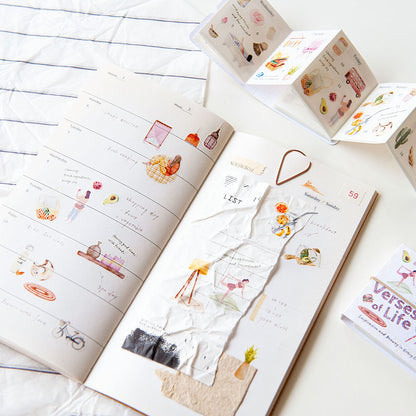 MU Die-Cut Washi Book - Verses of Life