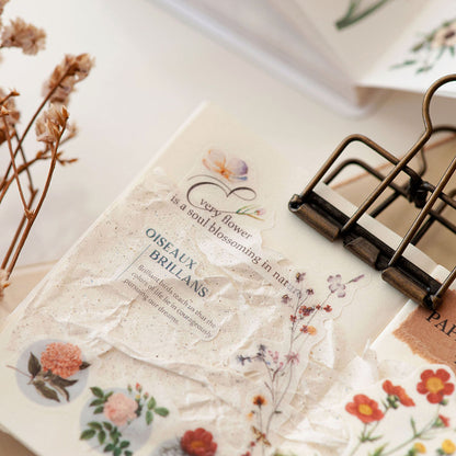 MU Die-Cut Washi Book - Vintage Flora