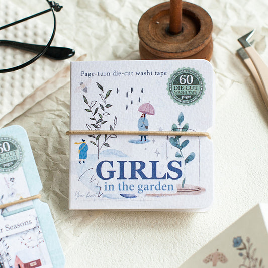 MU Die-Cut Washi Book - Girls in The Garden