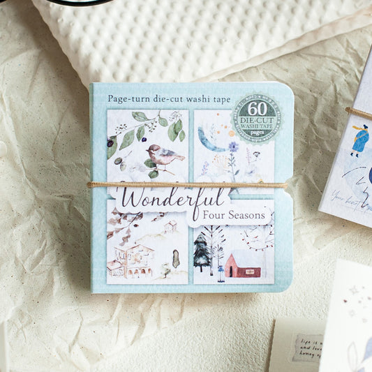 MU Die-Cut Washi Book - Wonderful Four Seasons
