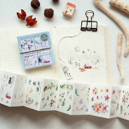 MU Die-Cut Washi Book - Wonderful Four Seasons
