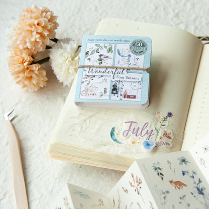 MU Die-Cut Washi Book - Wonderful Four Seasons
