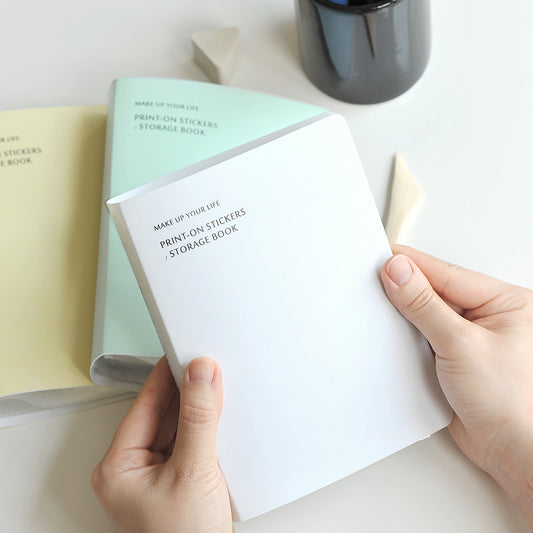 MU Print-On Stickers Storage Book