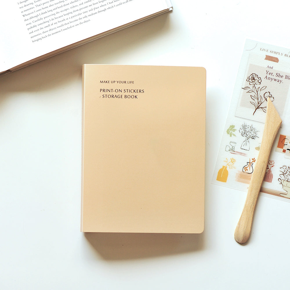 MU Print-On Stickers Storage Book