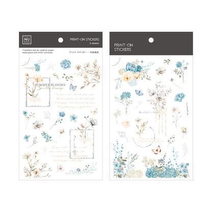 MU Print-On Sticker Sheet - Summer Blooms 268