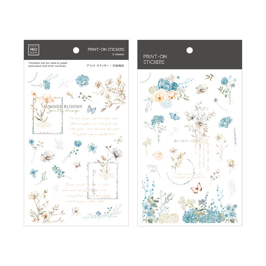 MU Print-On Sticker Sheet - Summer Blooms 268
