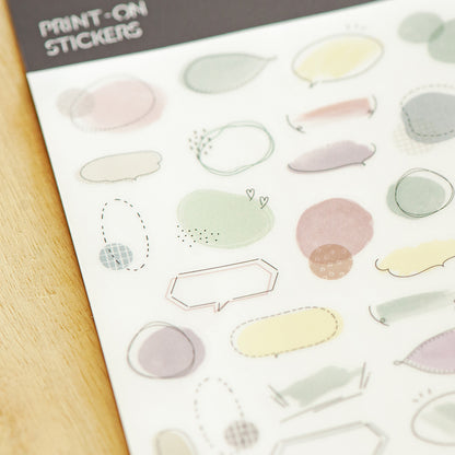MU Print-On Sticker Sheet - No.274