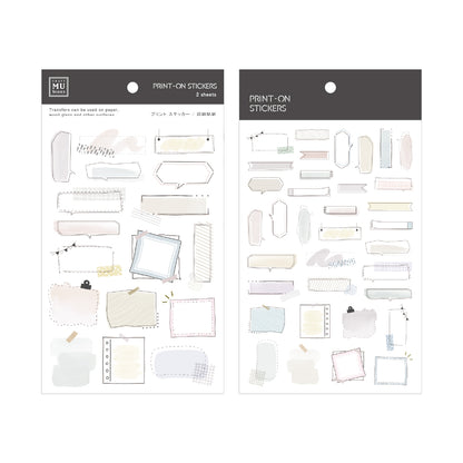 MU Print-On Sticker Sheet - No.275