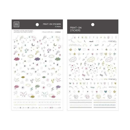 MU Print-On Sticker Sheet - No.276