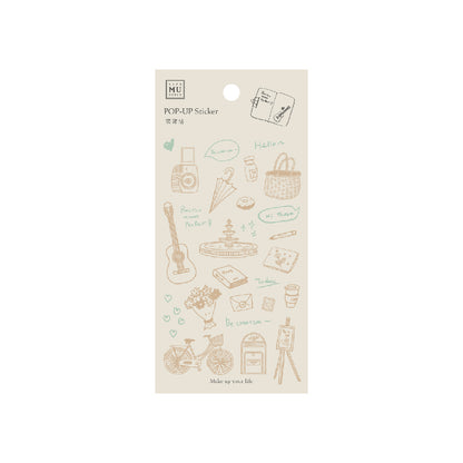 MU Pop-Up Sticker Sheet - Make Up Your Life - 014