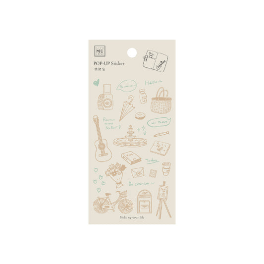 MU Pop-Up Sticker Sheet - Make Up Your Life - 014