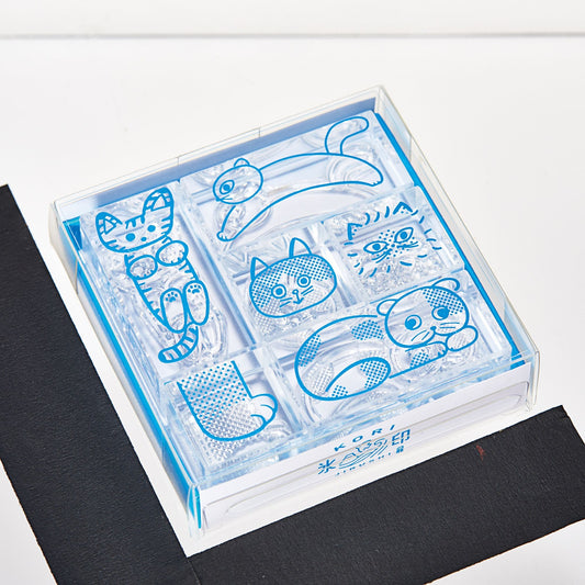 KORI JIRUSHI Crystal Clarity Stamp - Cat Set