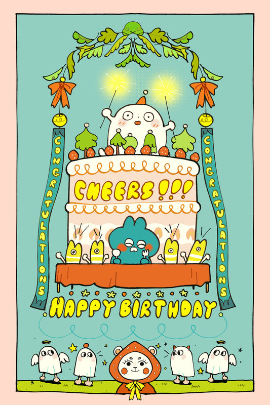 Mt. Fo’rest x Pawnshop Ghosts - Postcard: Happy Birthday!