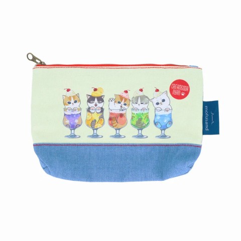 Mofsuand Flat Denim Pouch - Cream Soda