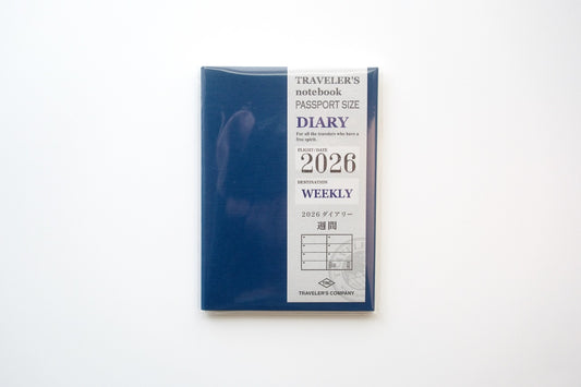 TRAVELER'S Passport Size Refill - 2026 Weekly Second Half