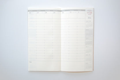 TRAVELER'S Regular Size Refill - 2026 Weekly Vertical Second Half