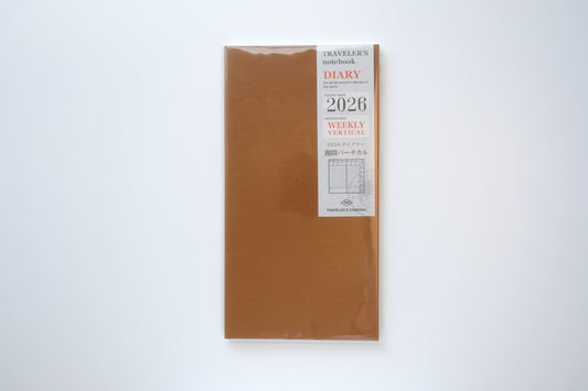 TRAVELER'S Regular Size Refill - 2026 Weekly Vertical Second Half