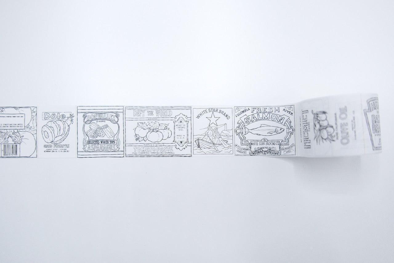Zagne Korea Washi Tape - Canned Food