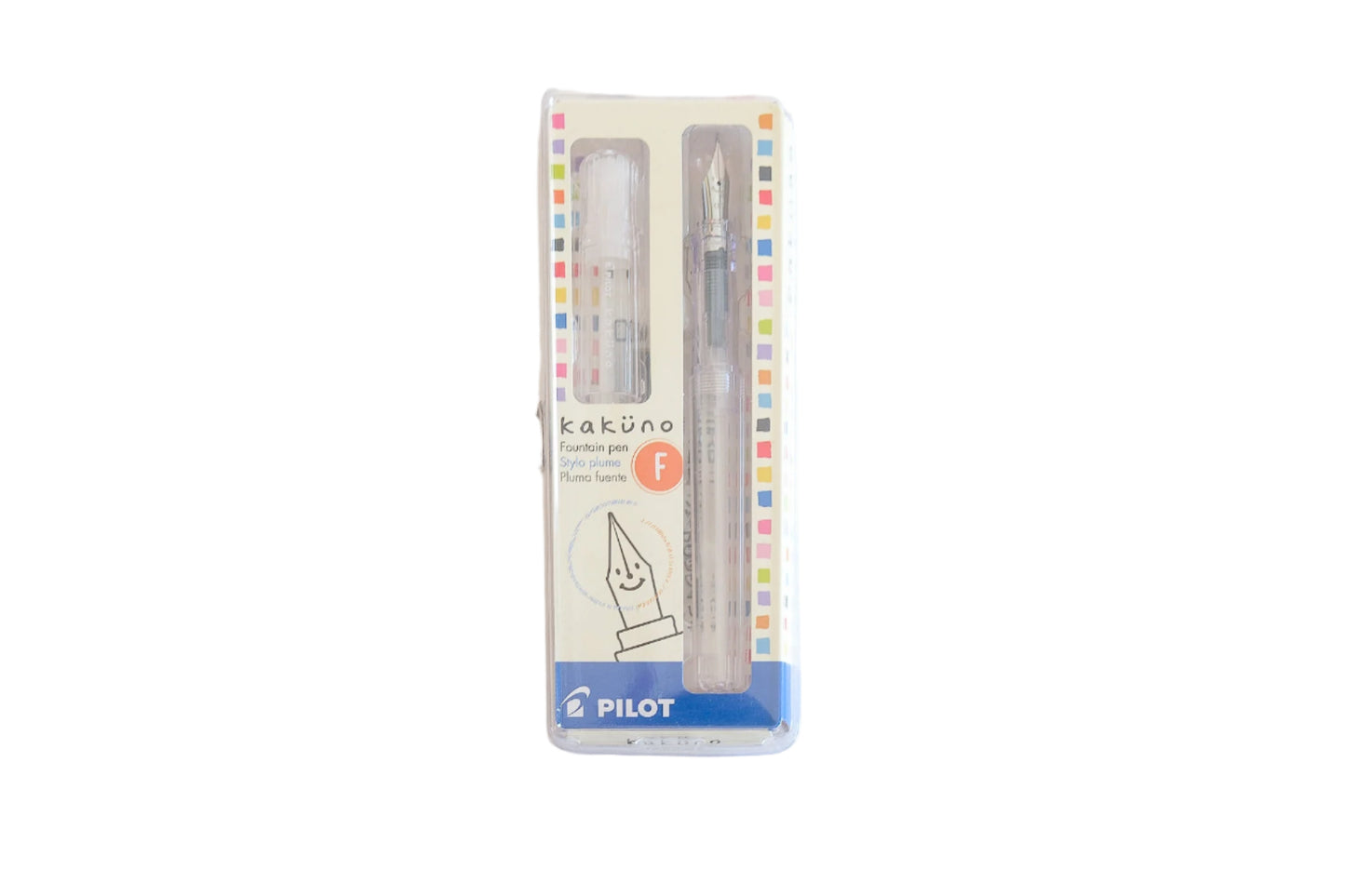 Kakuno Fountain Pen - Fine Nib, Clear Barrel/Cap
