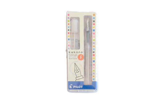 Kakuno Fountain Pen - Fine Nib, Clear Barrel/Cap