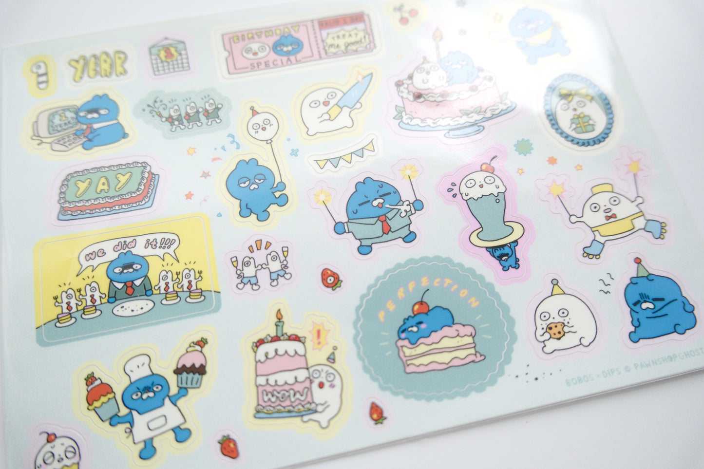 Mt. Fo’rest x Pawnshop Ghosts - Sticker Sheet: Happy Birthday!