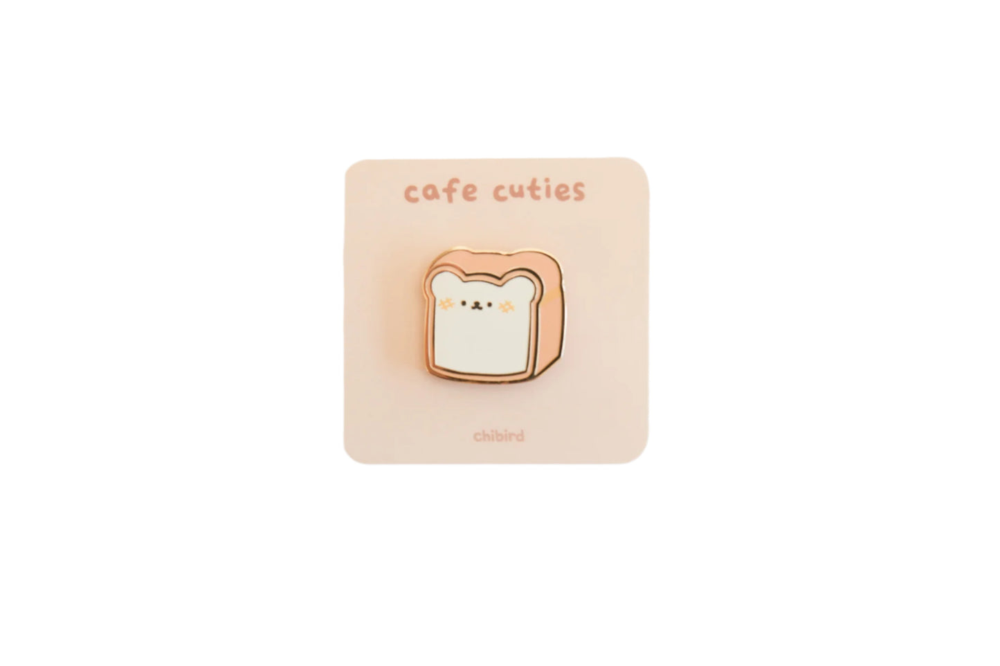Chibird - Bear Bread Enamel Pin