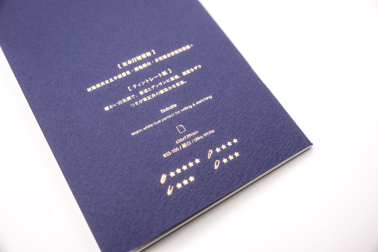 Aoto Letterpress - PAPERJOY Impression Notebook - Dark Blue