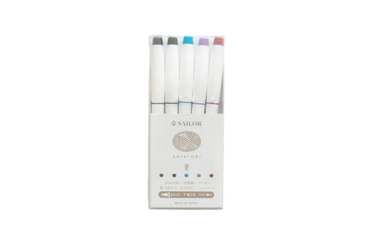 Sailor Shikiori Markers 5 Color Set - Summer