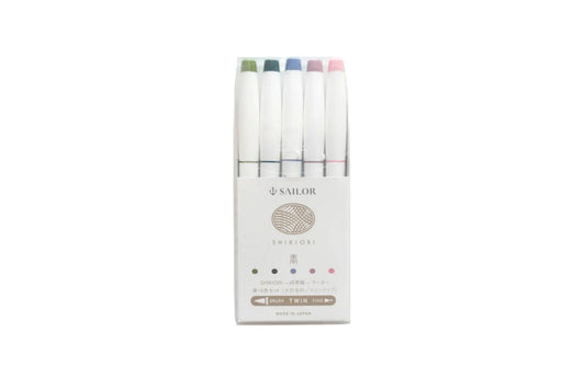 Sailor Shikiori Markers 5 Color Set - Spring