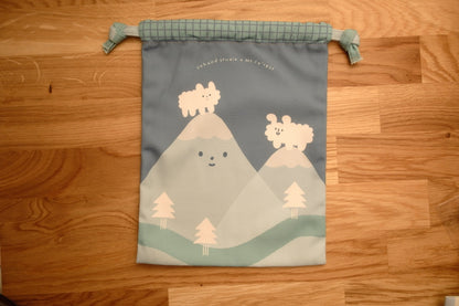 Mt. Fo’rest x Yohand Studio - Drawstring Bag: Dog Cloud Climbing Mt. Fo’rest