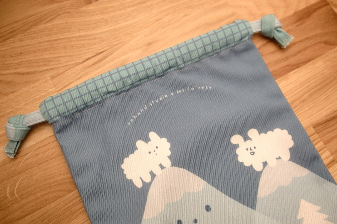 Mt. Fo’rest x Yohand Studio - Drawstring Bag: Dog Cloud Climbing Mt. Fo’rest