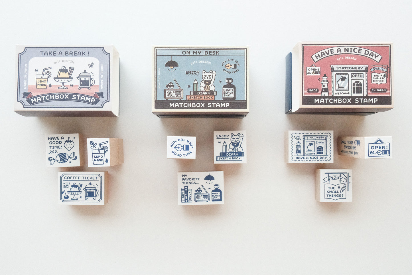 Sanby x Eric Small Things Matchbox Stamp Set