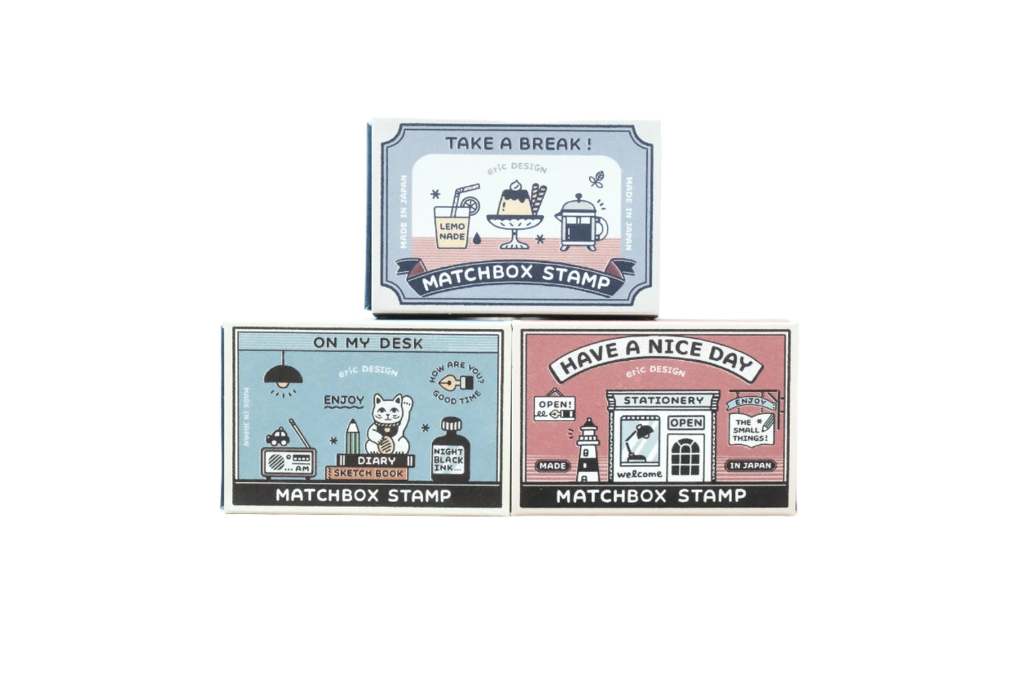 Sanby x Eric Small Things Matchbox Stamp Set