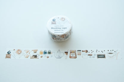 Papier Platz x Nakauchi Waka Washi Tape - Coffee