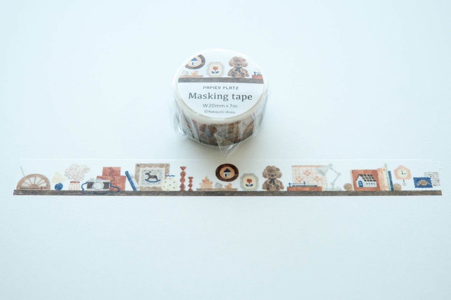 Papier Platz x Nakauchi Waka Washi Tape - Dog and Interior