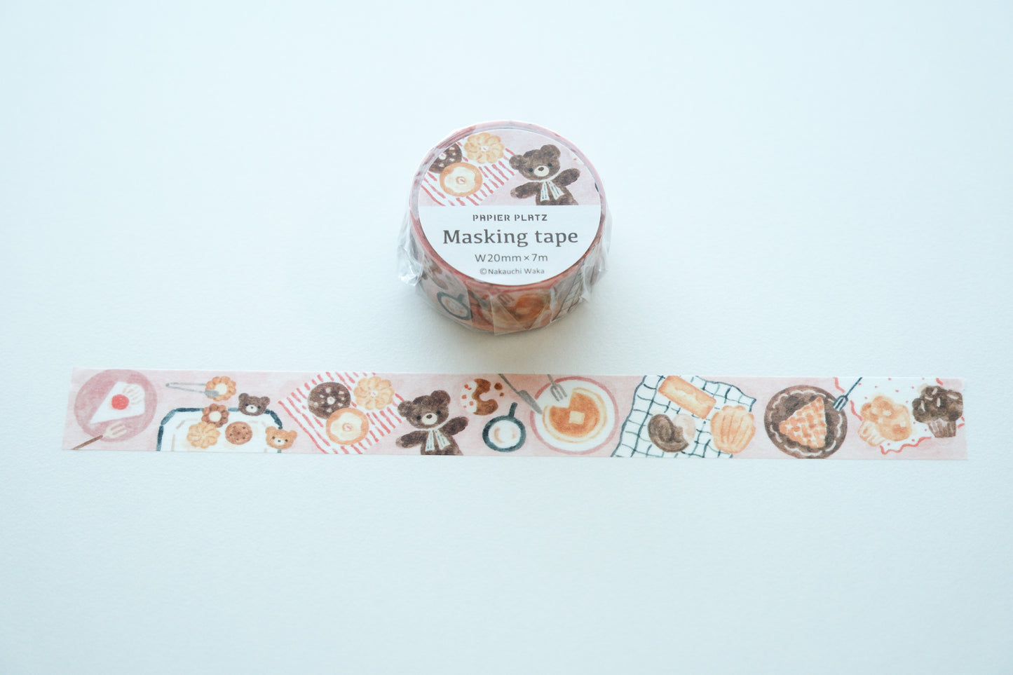Papier Platz x Nakauchi Waka Washi Tape - Bear and Sweet