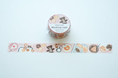 Papier Platz x Nakauchi Waka Washi Tape - Bear and Sweet