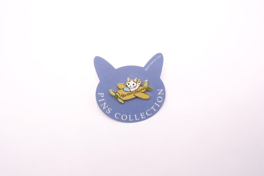 Pottering Cat - Enamel Pin - Aircraft