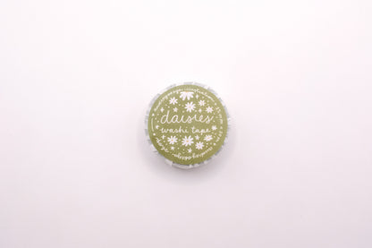 Okeya Stationery Co. - Spring Time & Froggy Washi Tape - Daisies Green