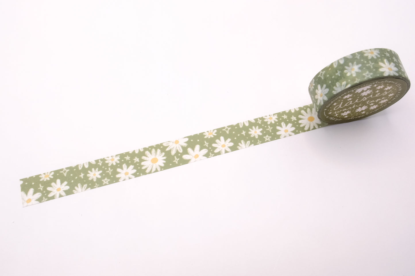 Okeya Stationery Co. - Spring Time & Froggy Washi Tape - Daisies Green