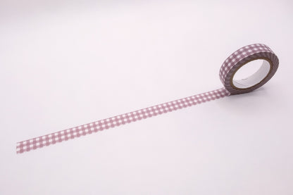 Classiky - Gingham Washi Tape - Purple Grey