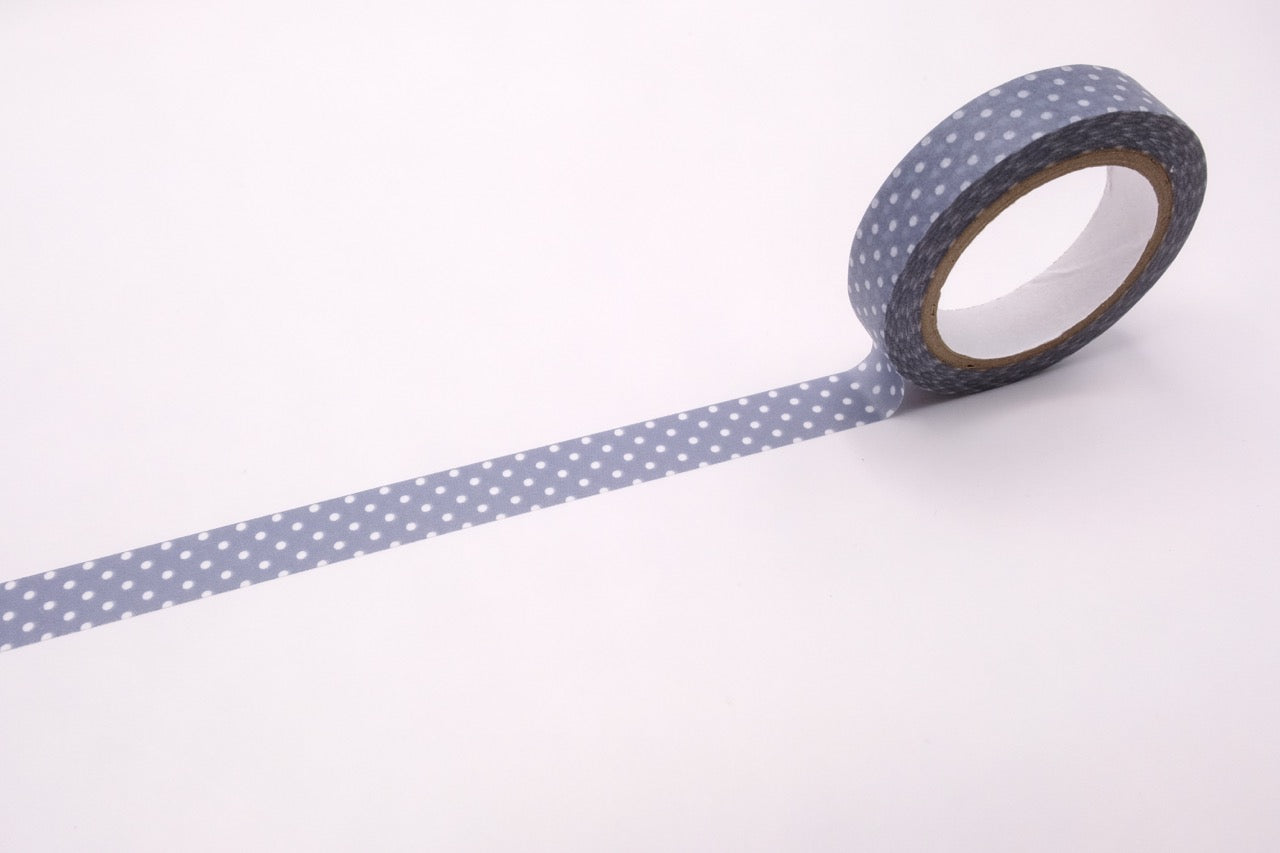 Classiky - Dot Washi Tape - Blue Grey