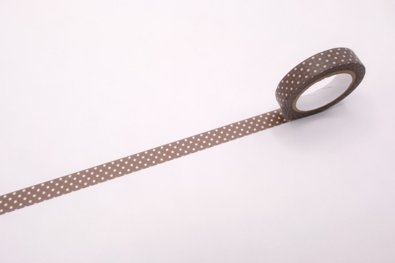 Classiky - Dot Washi Tape - Brown