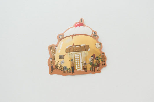 Okeya Stationery Co. - Hekkulun Pudding Cafe Vinyl Sticker