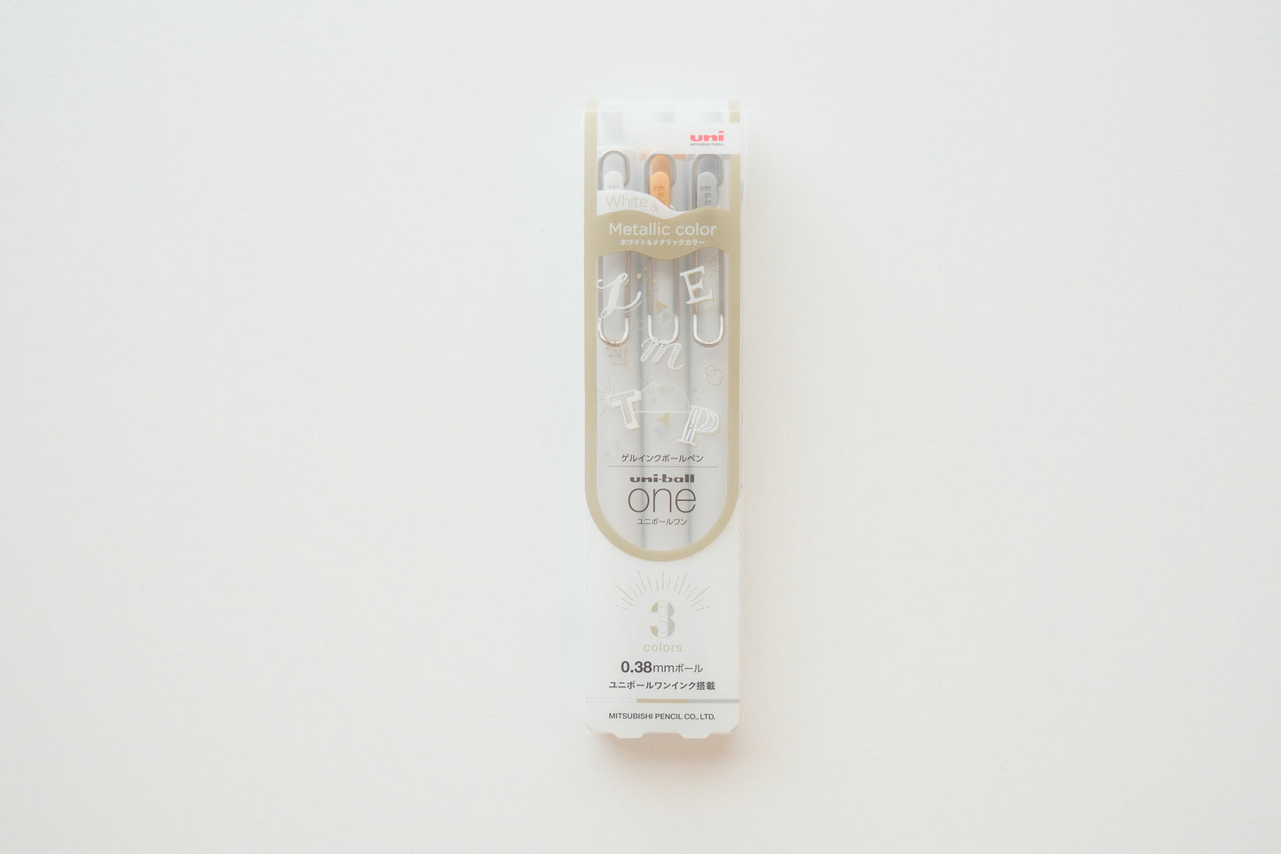 Uni-Ball One Gel Pens - 0.38mm - 3 Color Set