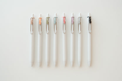 Uni-Ball One Gel Pens - 0.38mm - Fika Colors - Set of 8