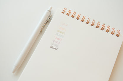 Uni-Ball One Gel Pens - 0.38mm - Fika Colors - Set of 8