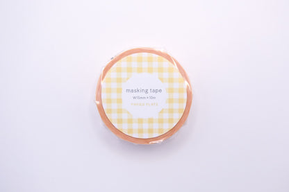 Papier Platz - Washi Tape - Gingham Check Yellow